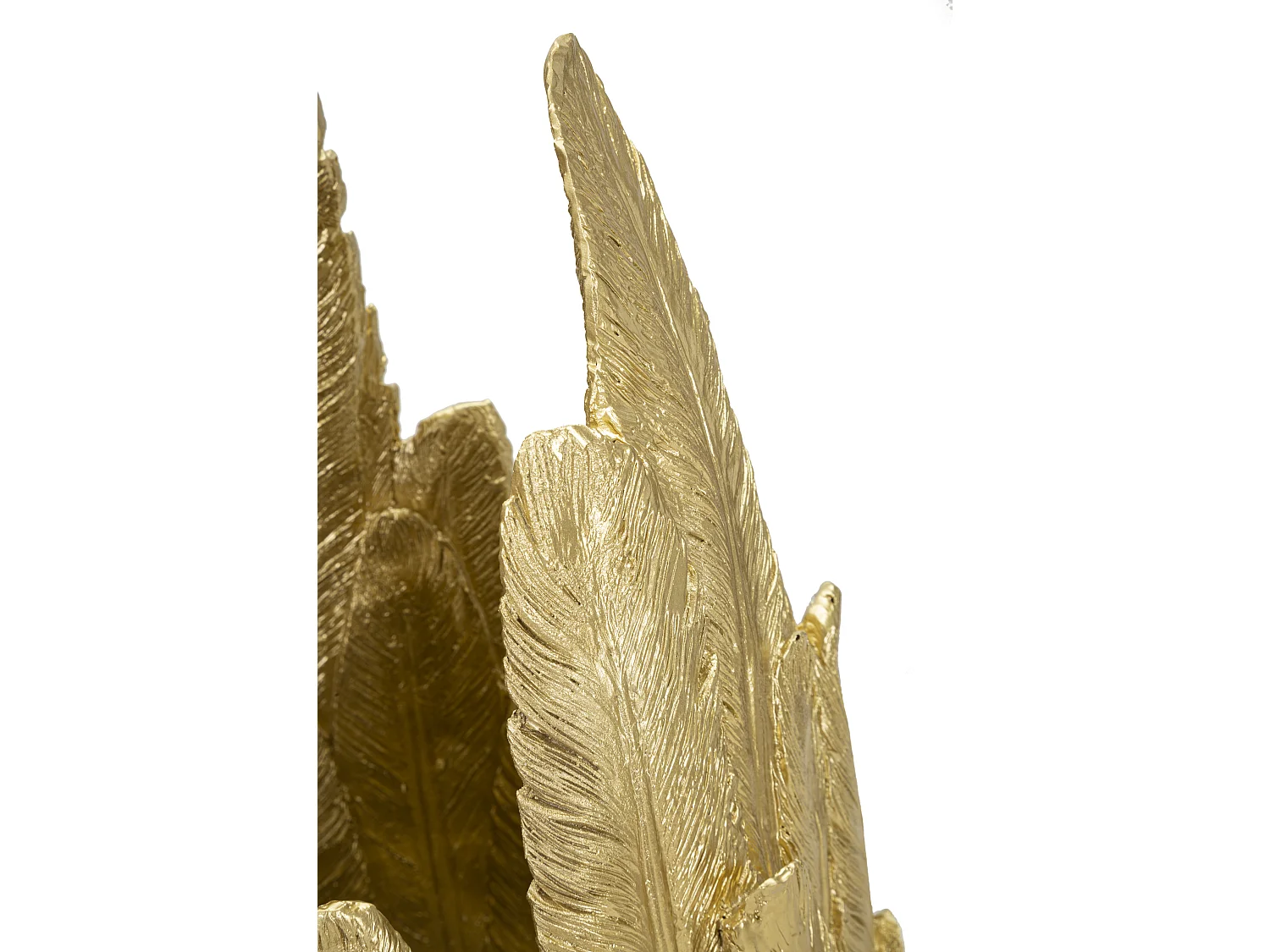 Vase Design Plumes "Feathers" 80cm Or