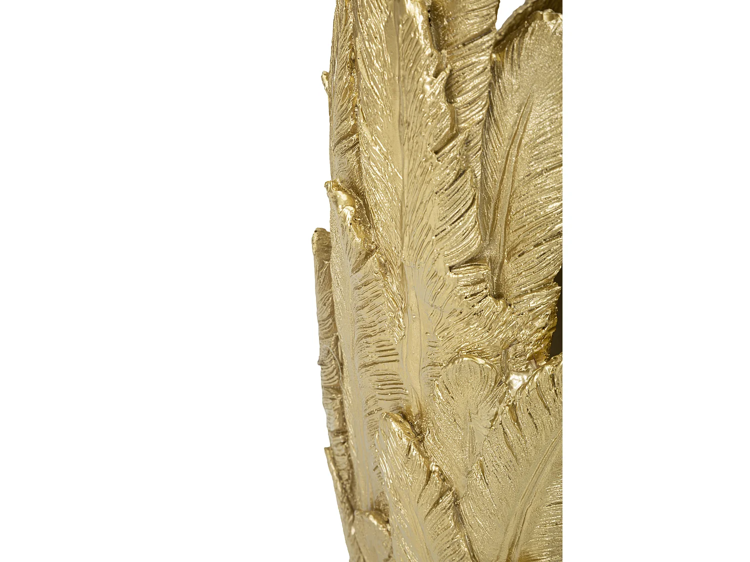 Vase Design Plumes "Feathers" 80cm Or