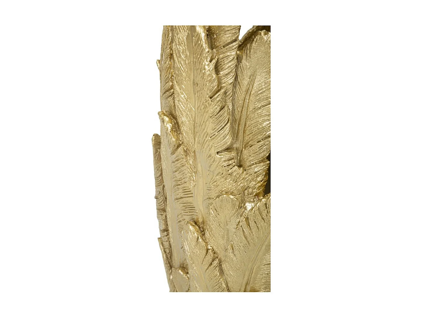 Vase Design Plumes "Feathers" 80cm Or