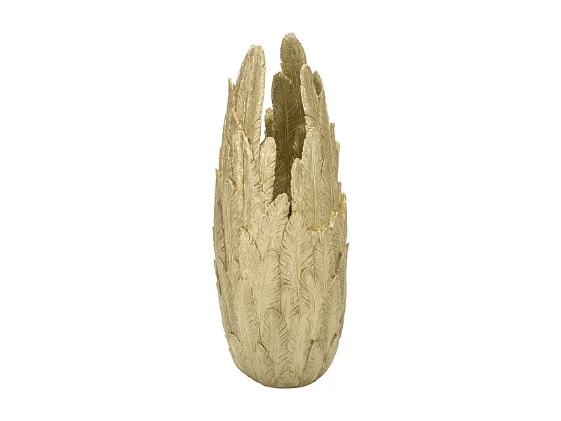 Vase Design Plumes "Feathers" 80cm Or
