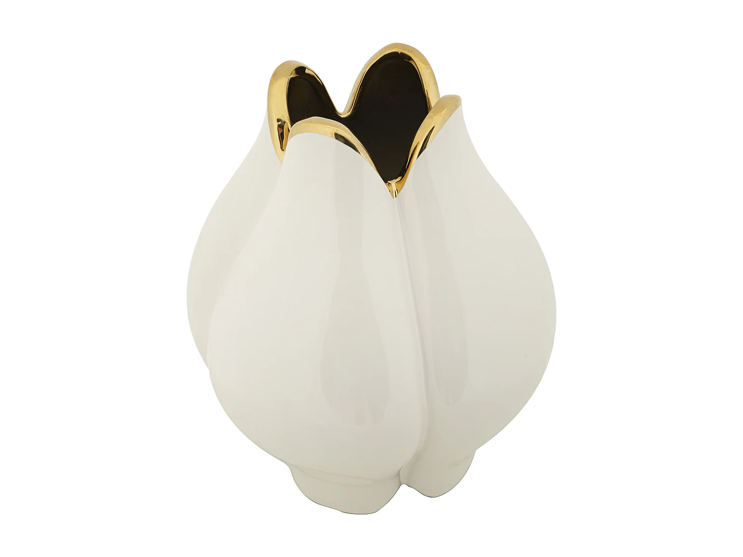 Vaso in ceramica bianco Ø cm 23x27,5