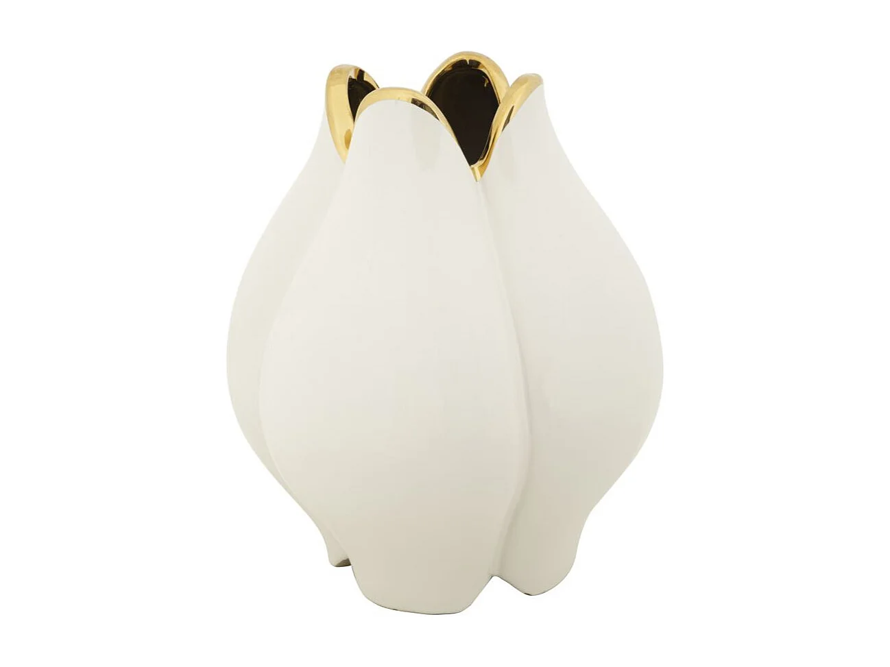 Vase Design en Céramique "Potter" 27cm Blanc