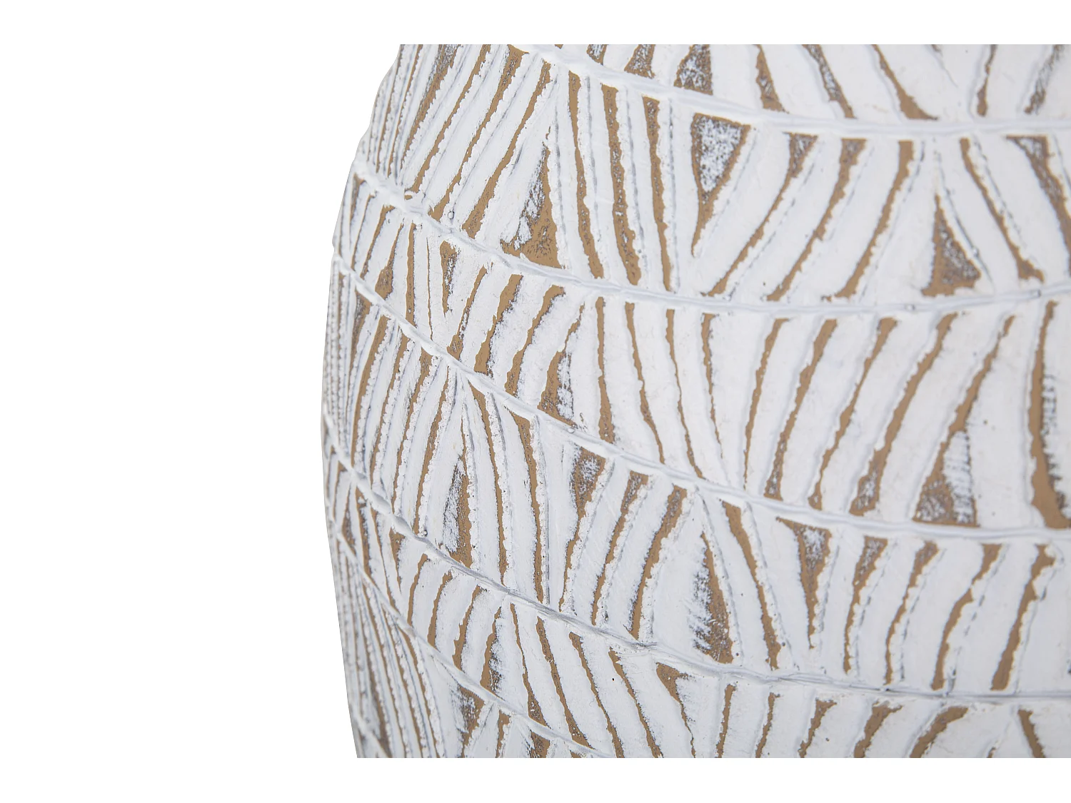 Vase Déco Abstrait "Nairobi" 46cm Blanc