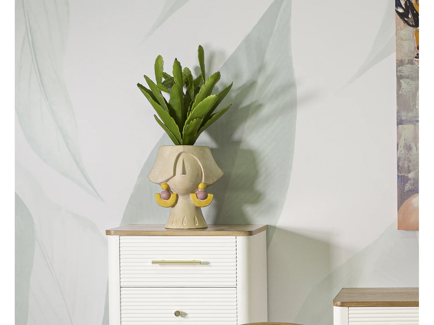 Vase Déco en Résine "Elegant" 26cm Multicolore