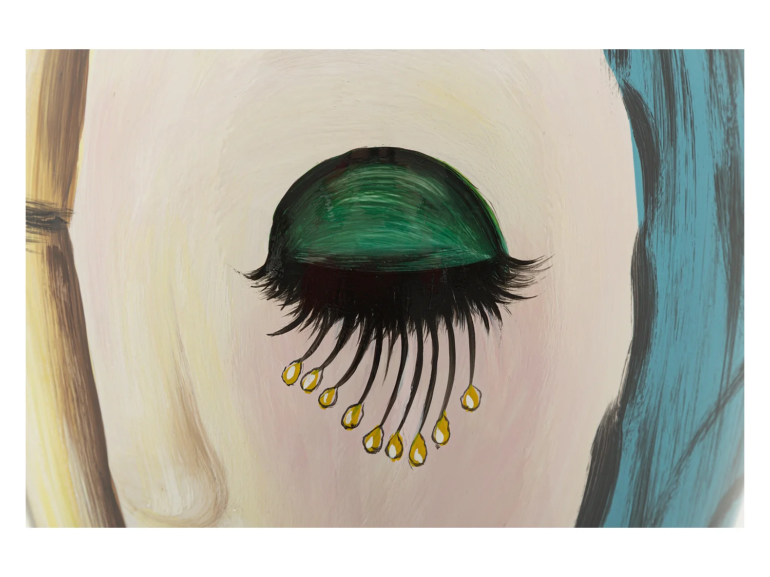 Vase Déco en Céramique "Art Face" 50cm Multicolore