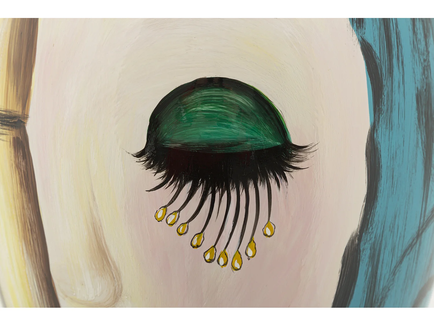 Vase Déco en Céramique "Art Face" 50cm Multicolore