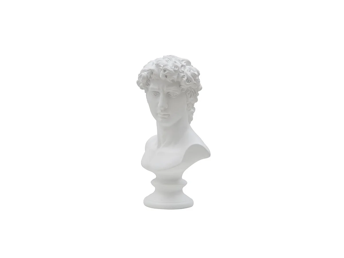 Witte harssculptuur 21,5x14,5x34 cm