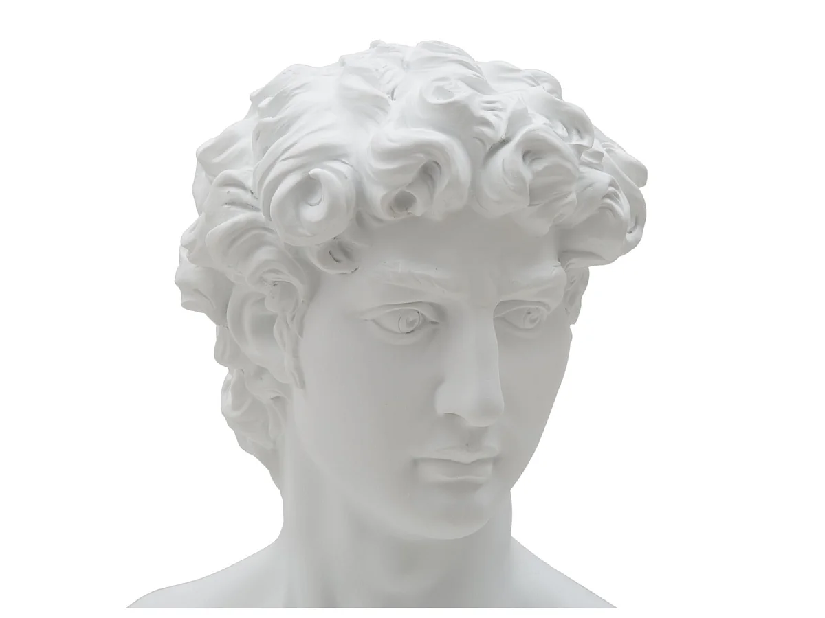 Witte harssculptuur 21,5x14,5x34 cm