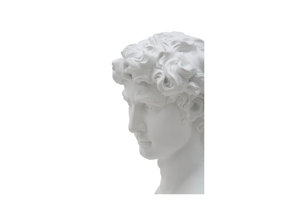 Witte harssculptuur 21,5x14,5x34 cm