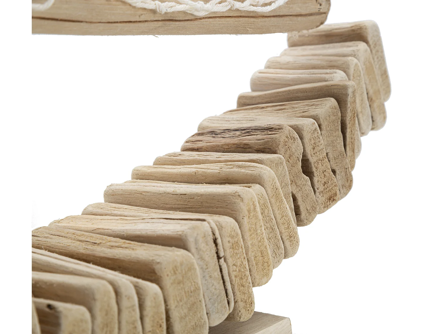 Escultura De Veleiro Em Madeira Com Rede Em Tecido 45x45x7cm Enok Mauro Ferretti