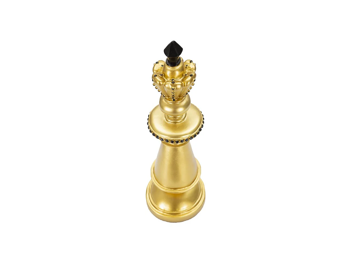Pièce d'Échec Déco en Résine "Roi" 32cm Or
