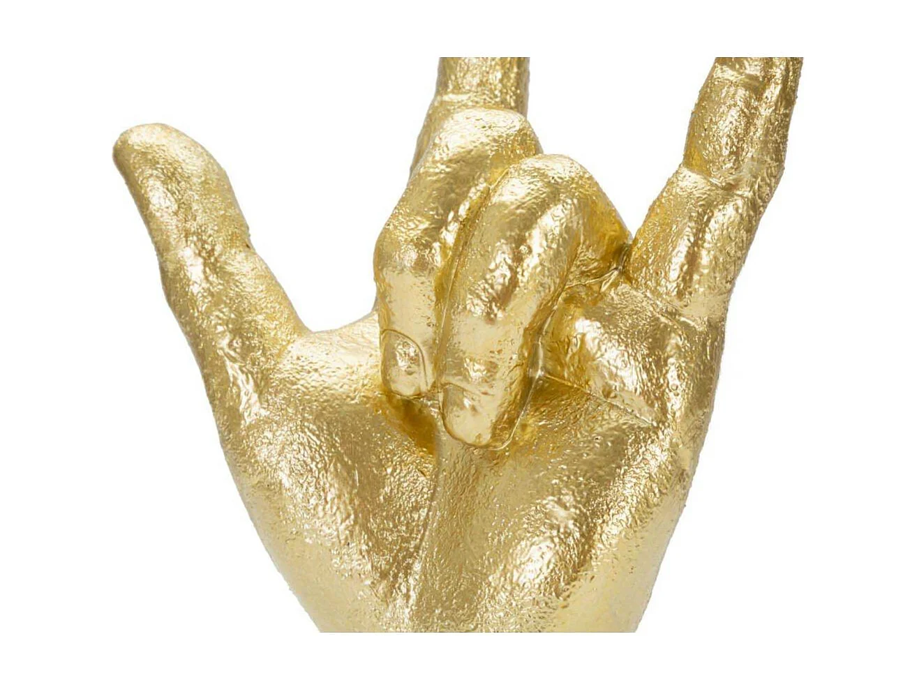 Main Déco en Résine "Signe Yeah" 23cm Or