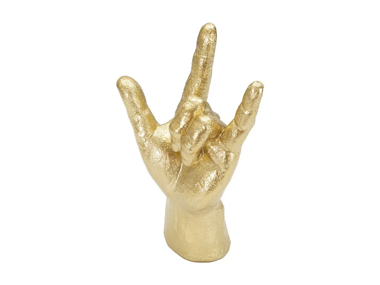 Main Déco en Résine "Signe Yeah" 23cm Or