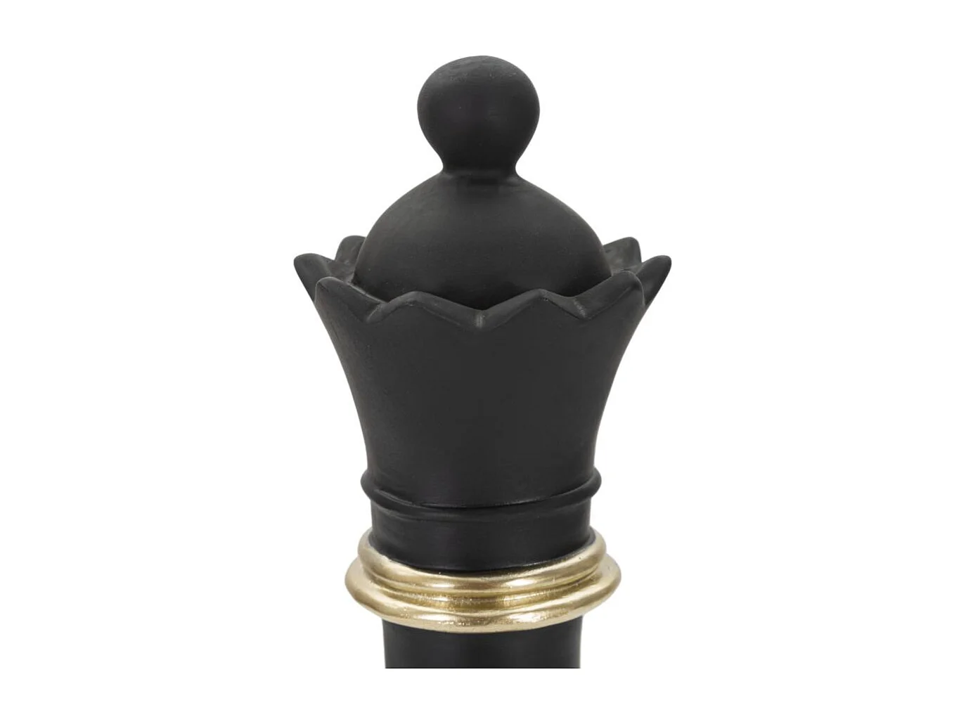 Pièce d'Échec en Résine "Renne" 25cm Noir