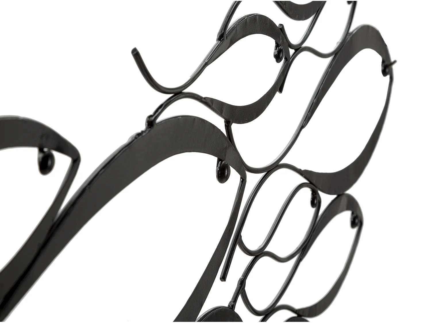 Pannello decorativo 3D in metallo nero pesci cm 100x1x35