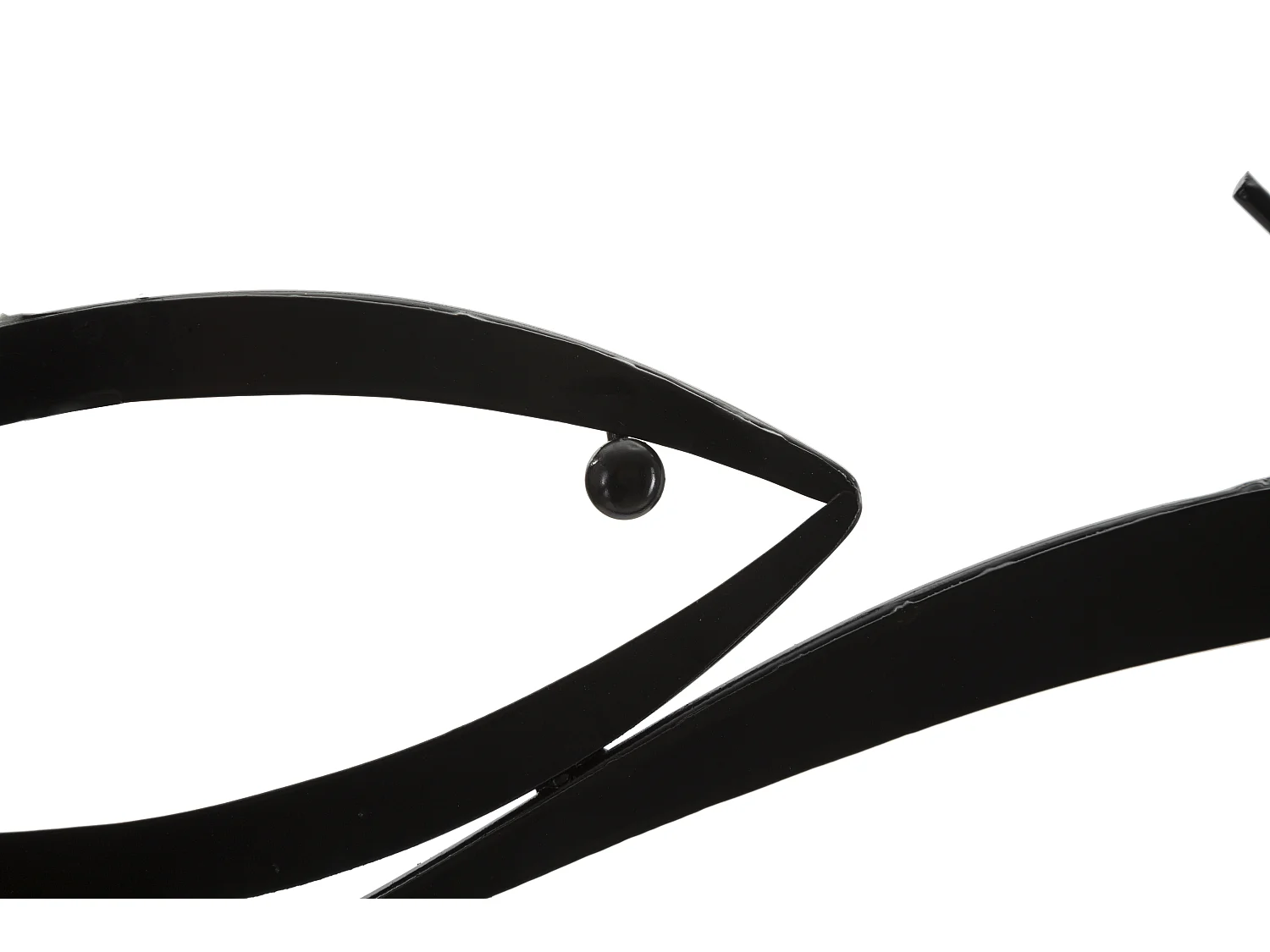 Pannello decorativo 3D in metallo nero pesci cm 100x1x35