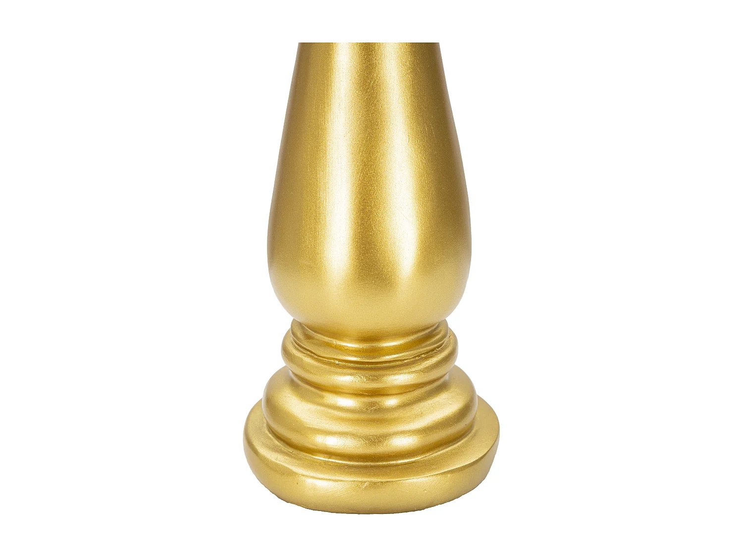 Alfiere degli scacchi in resina dorato e nero Ø cm 12,5x38,5
