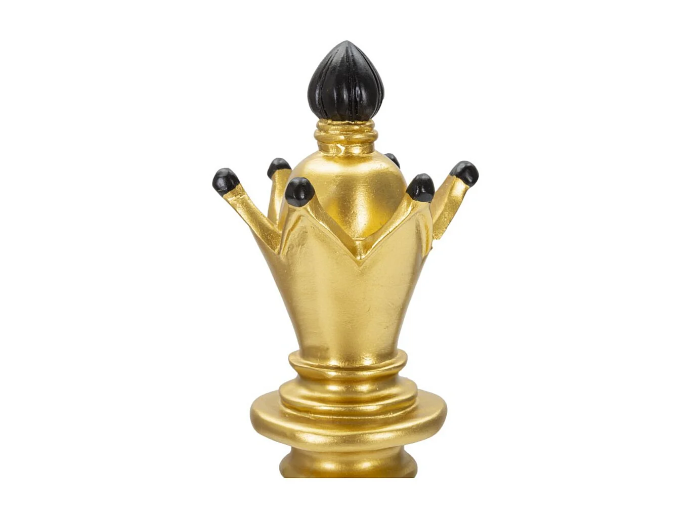 Pièce d'Échec Déco en Résine "Fou" 38cm Or