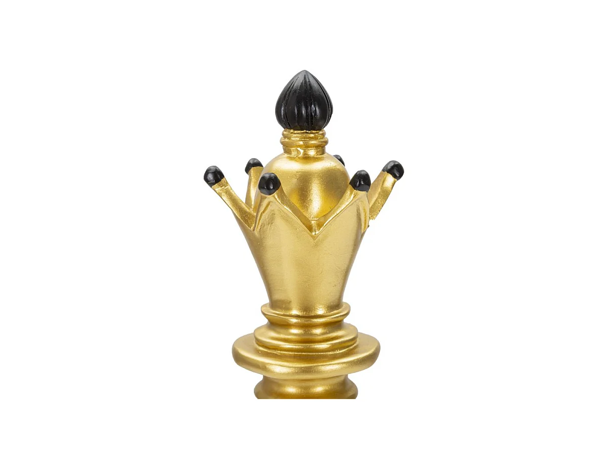 Pièce d'Échec Déco en Résine "Fou" 38cm Or