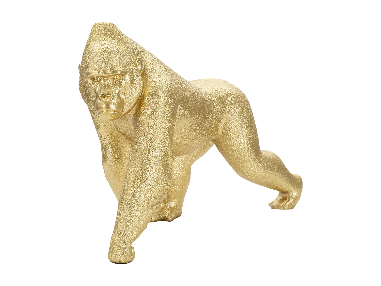 Statuette Design en Résine "Gorille" 29cm Or