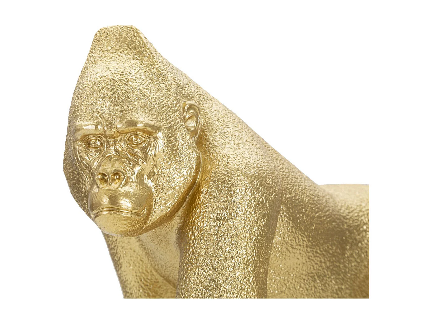 Statuette Design en Résine "Gorille" 29cm Or