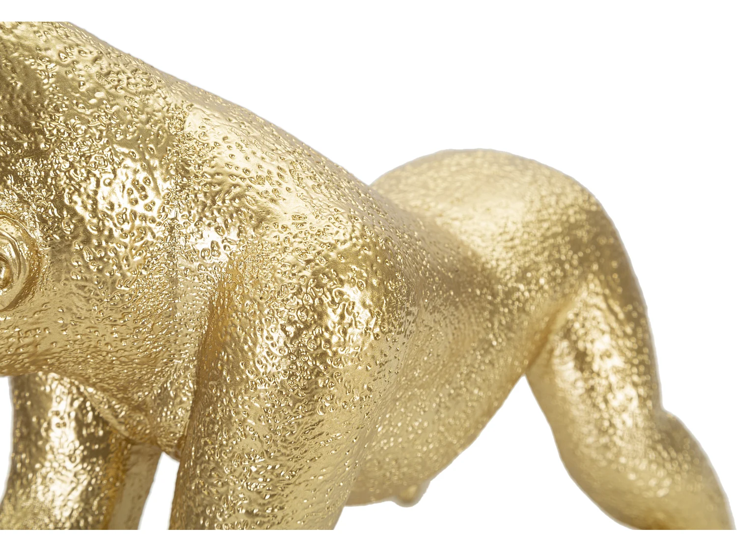 Statuette Design en Résine "Gorille" 24cm Or