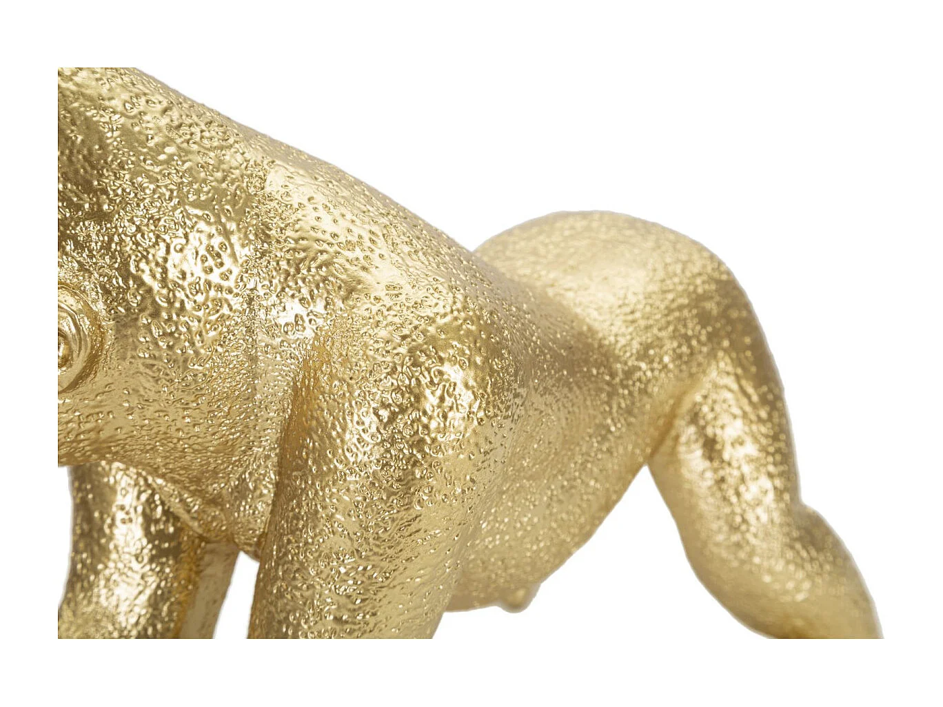 Statuette Design en Résine "Gorille" 24cm Or