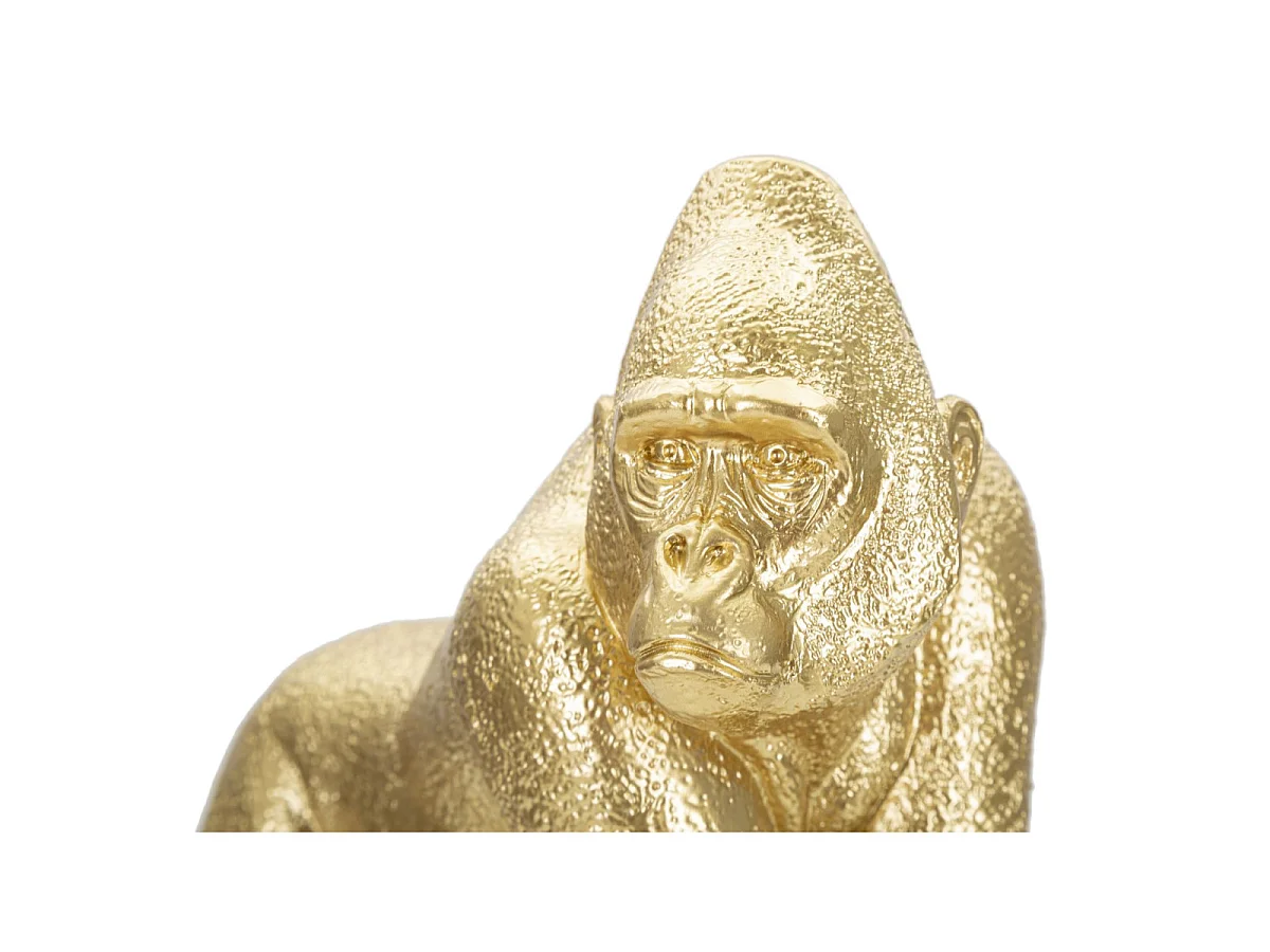 Gorillabeeld in gouden hars 24,3x13,9x22,8 cm