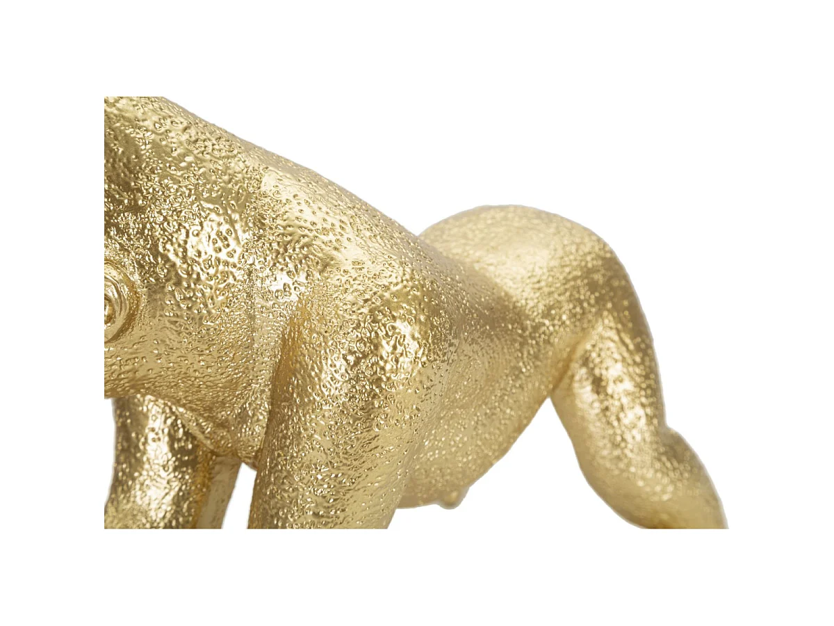 Gorillabeeld in gouden hars 24,3x13,9x22,8 cm