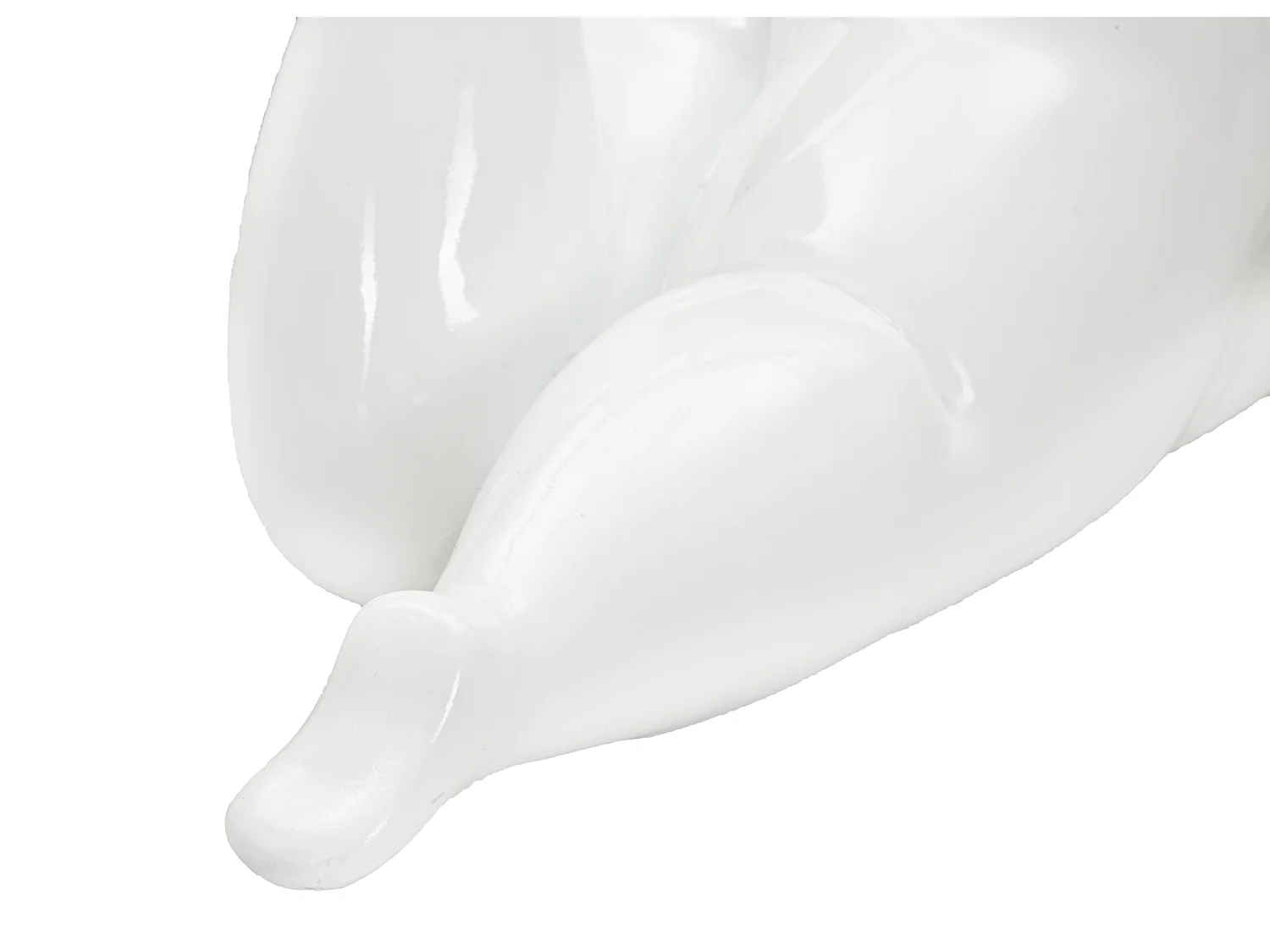 Statuette Femme Couchée en Résine "Yoga" 32cm Blanc