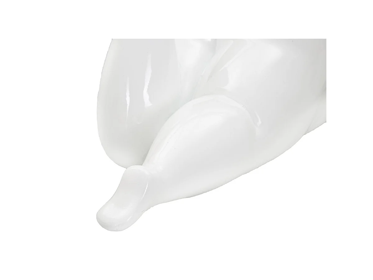 Statuetta di donna in resina bianca cm 32x12,5x16