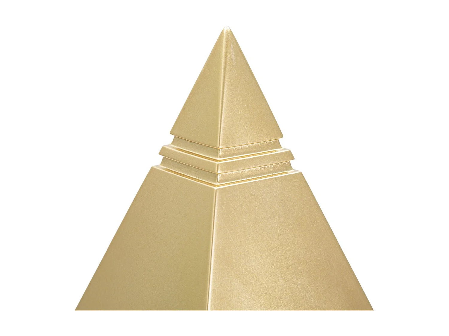 Pyramide Déco en Résine "Ellios" 15cm Or