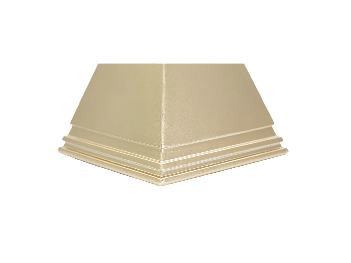 Gouden metalen piramide 11,5x11,5x15,5 cm
