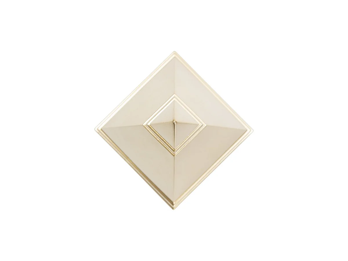 Gouden metalen piramide 11,5x11,5x15,5 cm