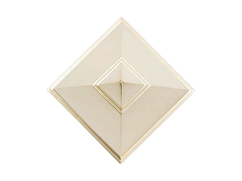 Gouden metalen piramide 11,5x11,5x15,5 cm