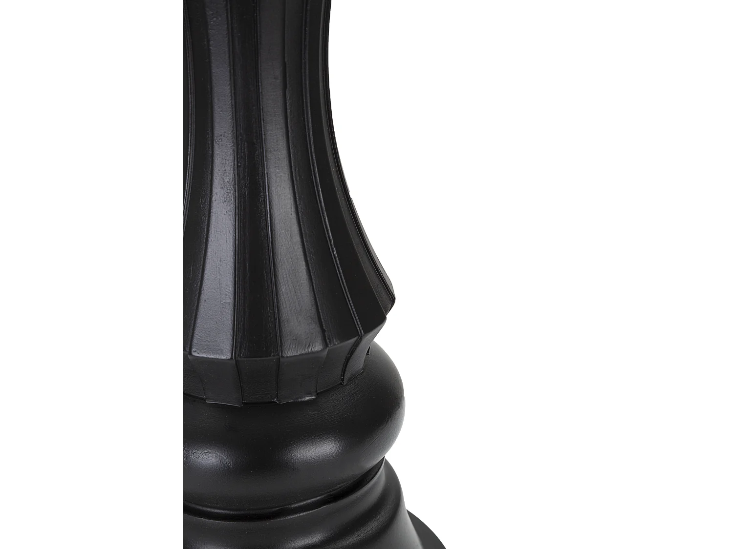 Pièce d'Échec Déco en Résine "Renne Couronne" 50cm Noir