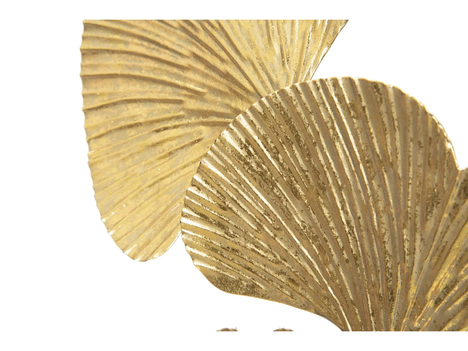 Sculpture en métal doré avec base noire cm 24,5x10,5x40,5