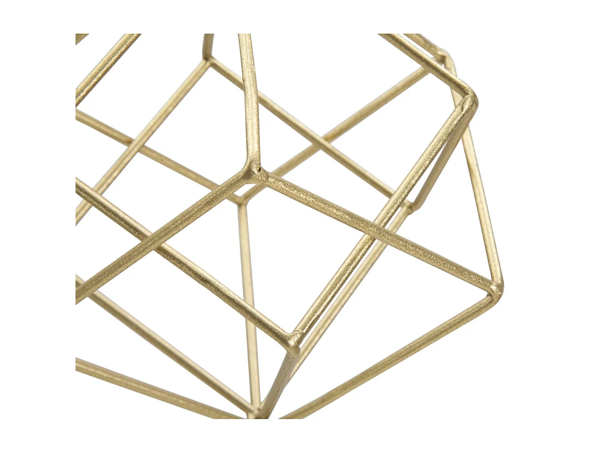 Objet Déco en Métal "Cube" 52cm Or
