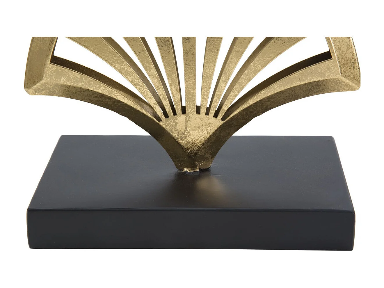 Objet Déco en Métal "3 Feuilles" 44cm Or