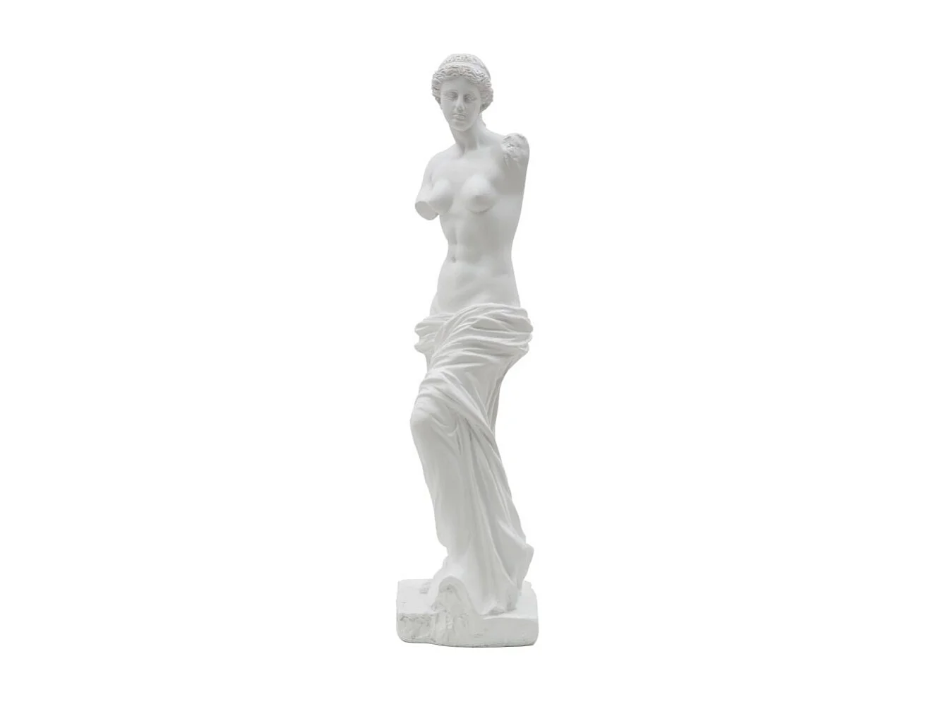 Statuette Sculpture "Femme" 49cm Blanc