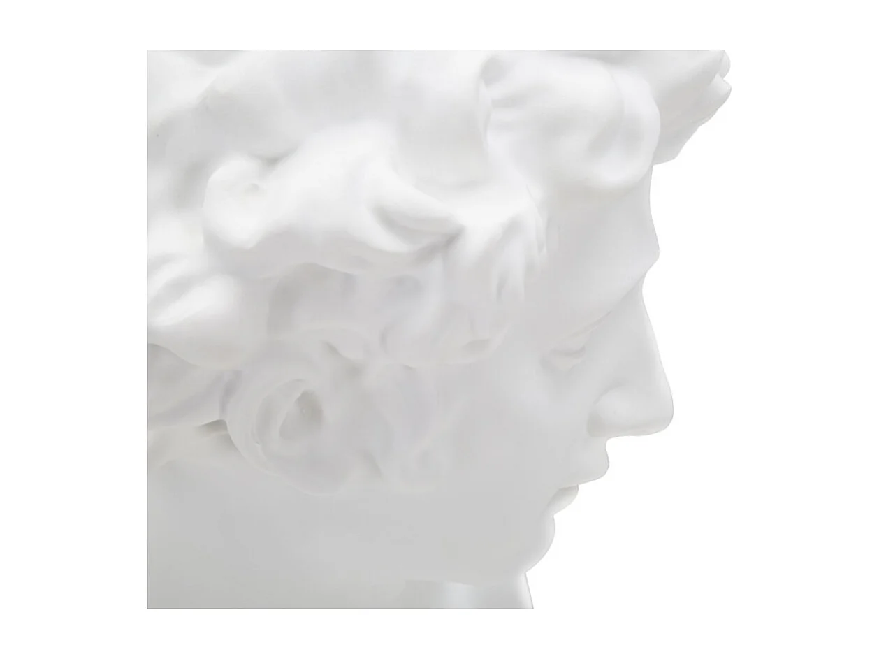 Statuette Tête Déco "Jeune Homme" 30cm Blanc