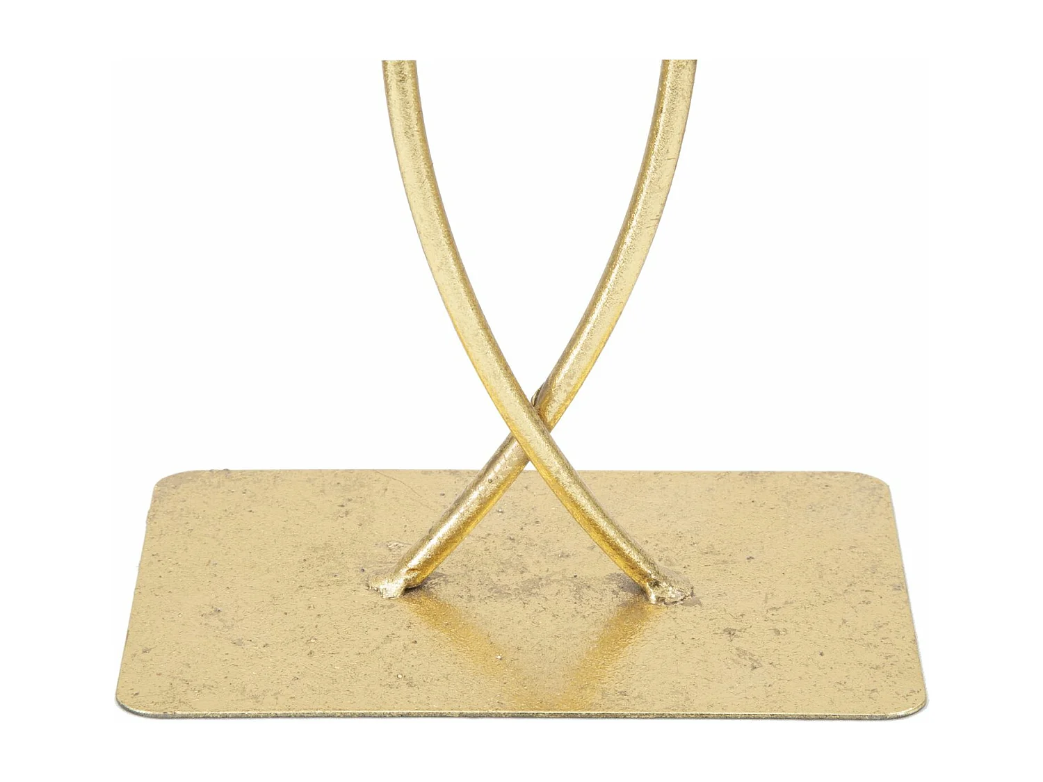 Scultura in metallo dorata cm 25x8,5x35