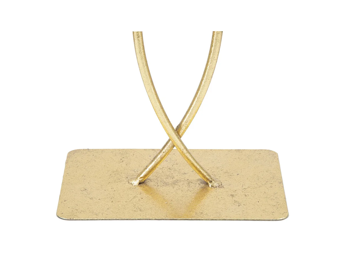 Gouden metalen sculptuur 25x8,5x35 cm