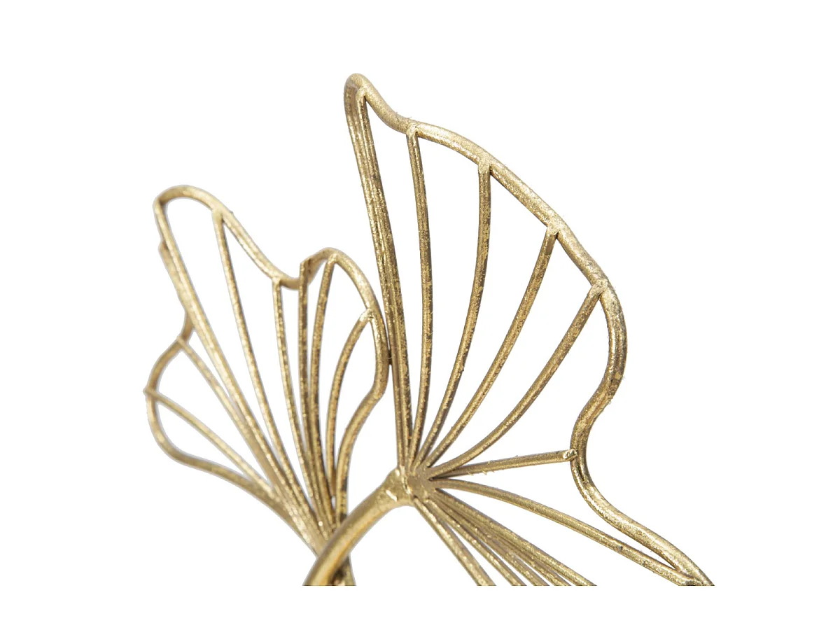 Gouden metalen sculptuur 25x8,5x35 cm