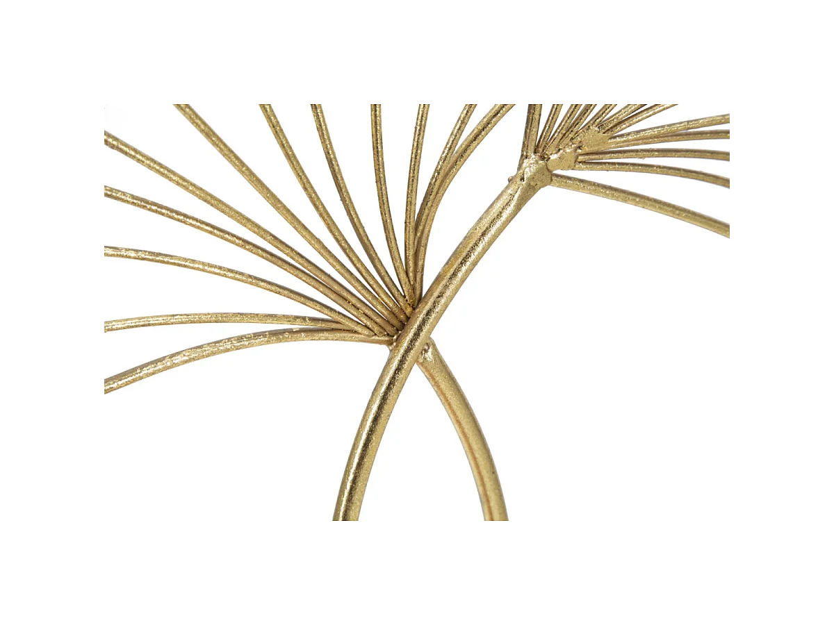 Gouden metalen sculptuur 25x8,5x35 cm