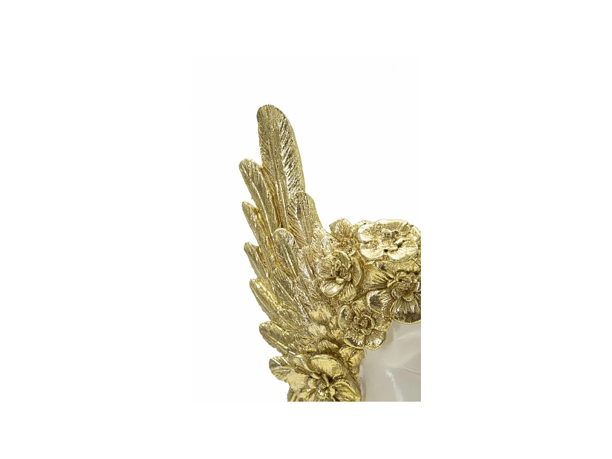 Busto di donna in resina dorata cm 15x14,5x32