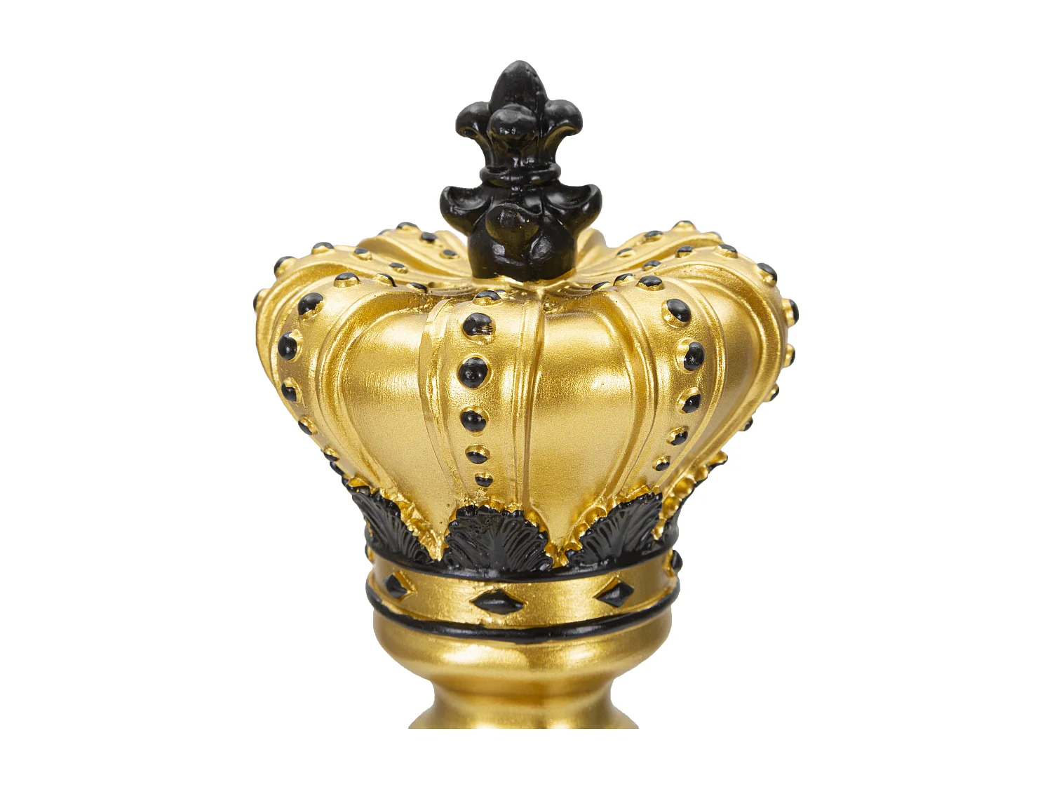 Pièce d'Échec Déco en Résine "Roi Couronne" 40cm Or