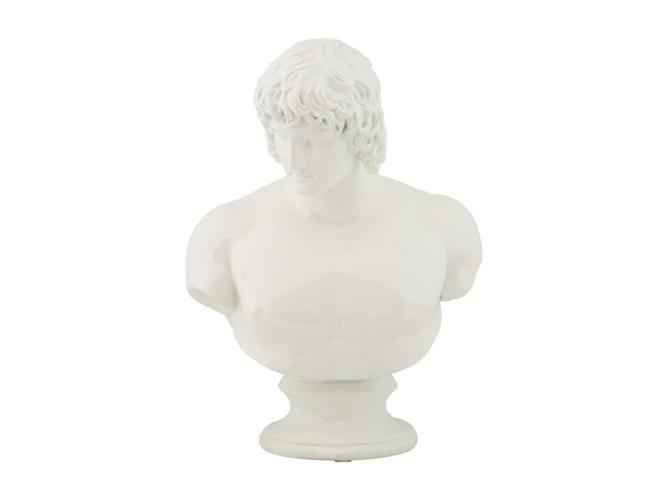 Buste Homme en Résine "Centurion" 25cm Blanc
