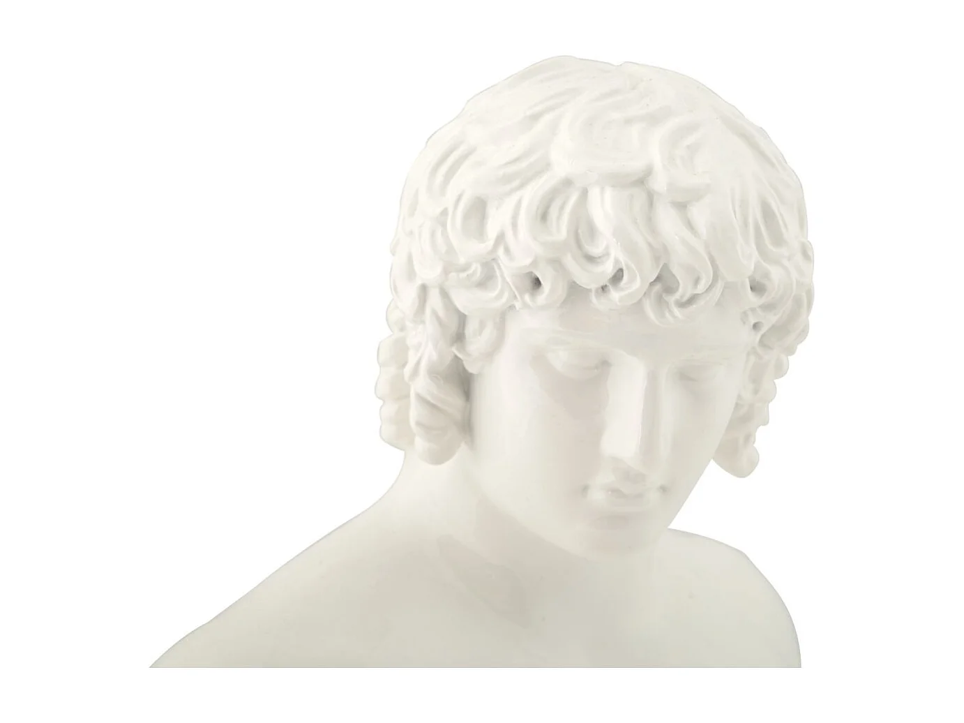 Buste Homme en Résine "Centurion" 25cm Blanc