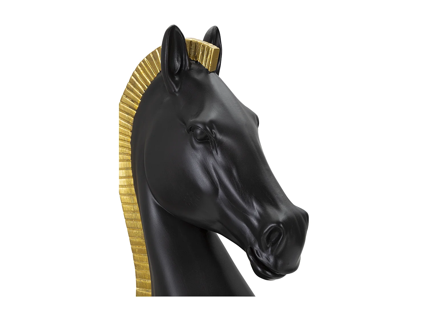 Pièce d'Échec Déco en Résine "Cavalier" 50cm Noir